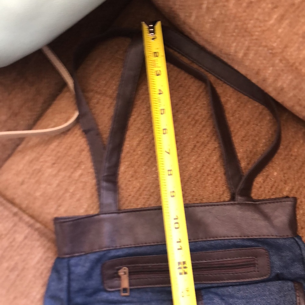 Gold Coast Blue Jean and Brown Shoulder Bag AS IS - Picture 16 of 16